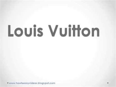 how do you say louis vuitton in french|spelling of Louis Vuitton.